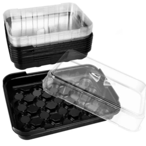 صينية تشتيل خاصة لأقراص الجيفي 7 مع غطاء لون اخضر