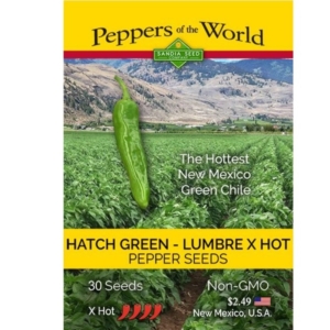 بذور فلفل Hatch Green X-Hot Lumber Chile