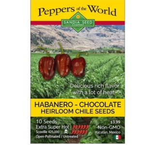 بذور فلفل Habanero Chocolate