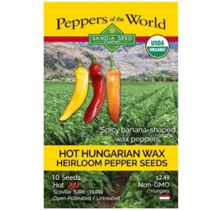 بذور فلفل Hot Hungarian Yellow Wax