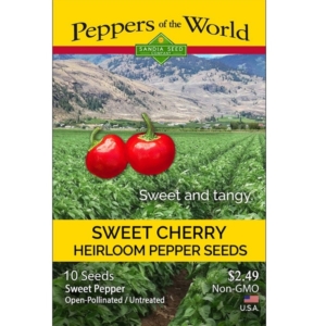 SWEET RED CHERRY PEPPER - HEIRLOOM SEEDS