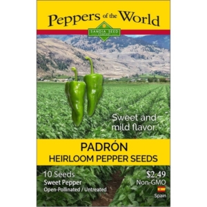 PADRON - SWEET SPANISH HEIRLOOM PEPPER SEEDS