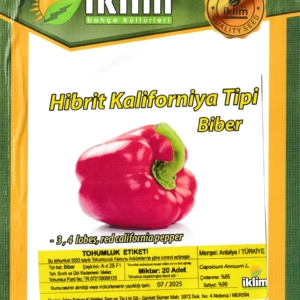 الفلفل الحلو الأحمر الهجين - Kaliforiya Tipi 25 F1